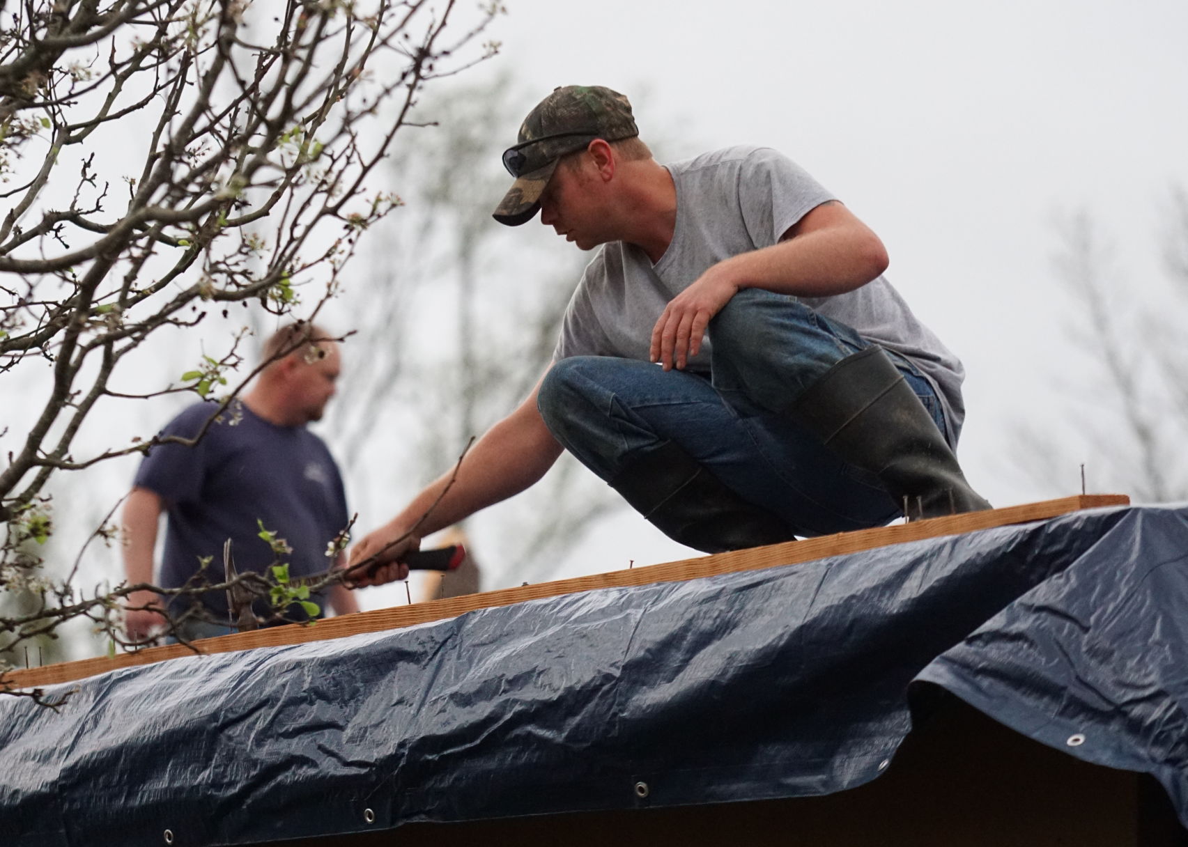 Tornado damage in Beauregard